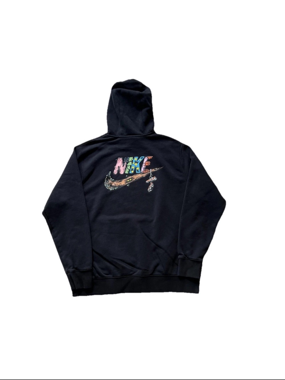 Nike Men's Black Fantasy Creature Hoodie Sweater Size Large